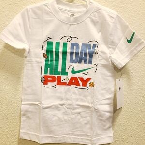 Nike Kids White 'All Day Play' Graphic Tee